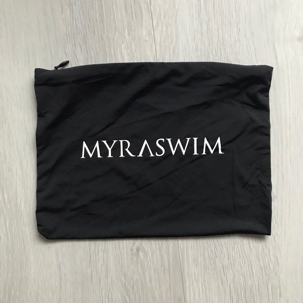 MYRA SWIM BLACK ZIP DUSTBAG FABRIC STORAGE